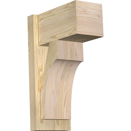 Ekena Millwork Westlake Block Rough Sawn Outlooker, Douglas Fir, 8"W x 14"D x 22"H OUT08X14X22WTL05RDF